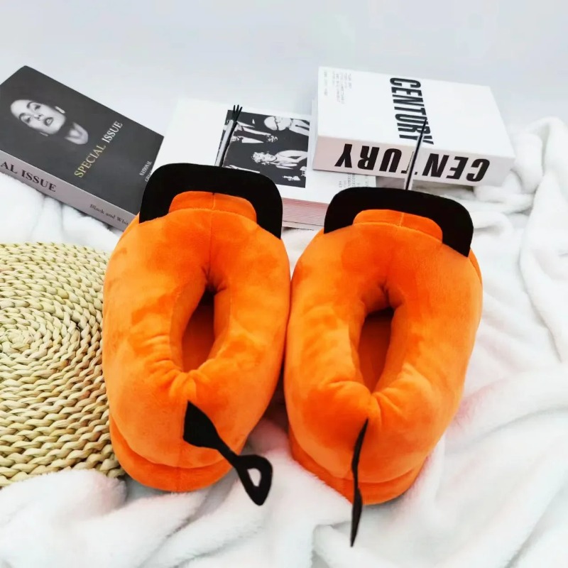 Women'S Shoes To Men'S Size - Anime Chainsaw Man Pochita House Slipper