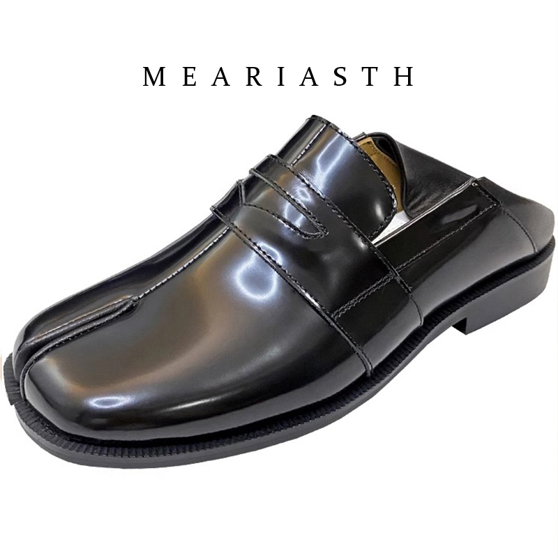 Women'S Shoes In Wide Width - black Tabi Shoes Split Toe Patent