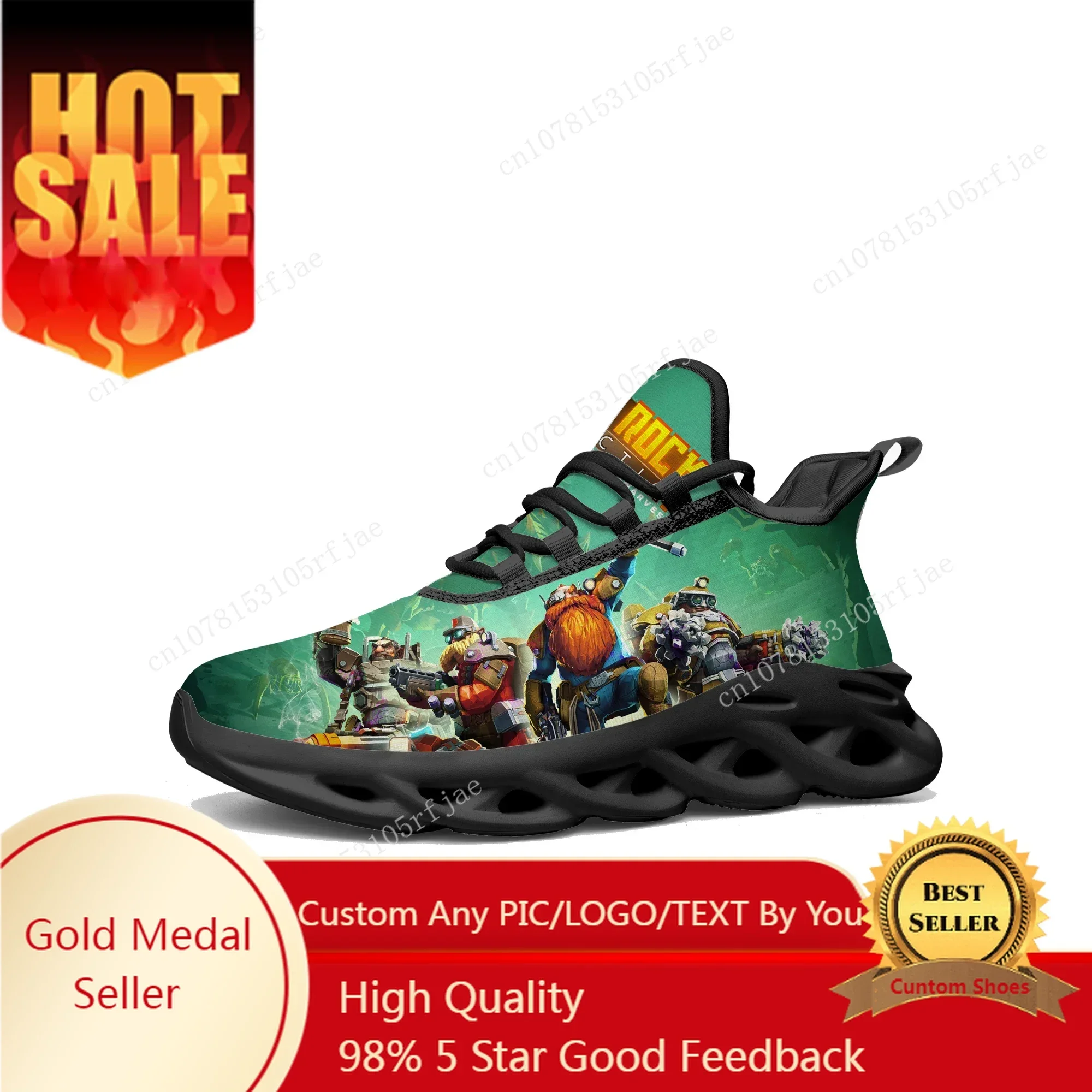 Women Shoes Sneakers - Deep Rock Galactic Flats Sneakers Cartoon