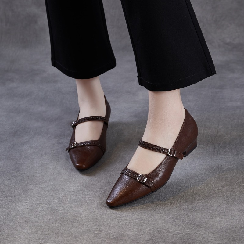 Brown Black Korea Women Flats  - Shoes For Women Flats recension och pris