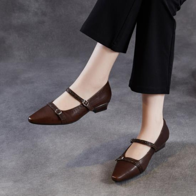Brown Black Korea Women Flats  - Shoes For Women Flats recension och pris