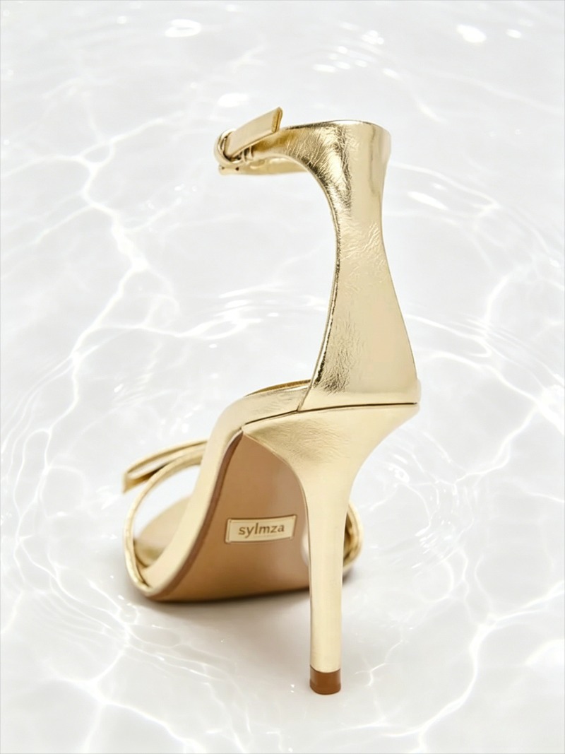 Elegant Golden Bow Brand High  - Women Shoes Branded recension och pris