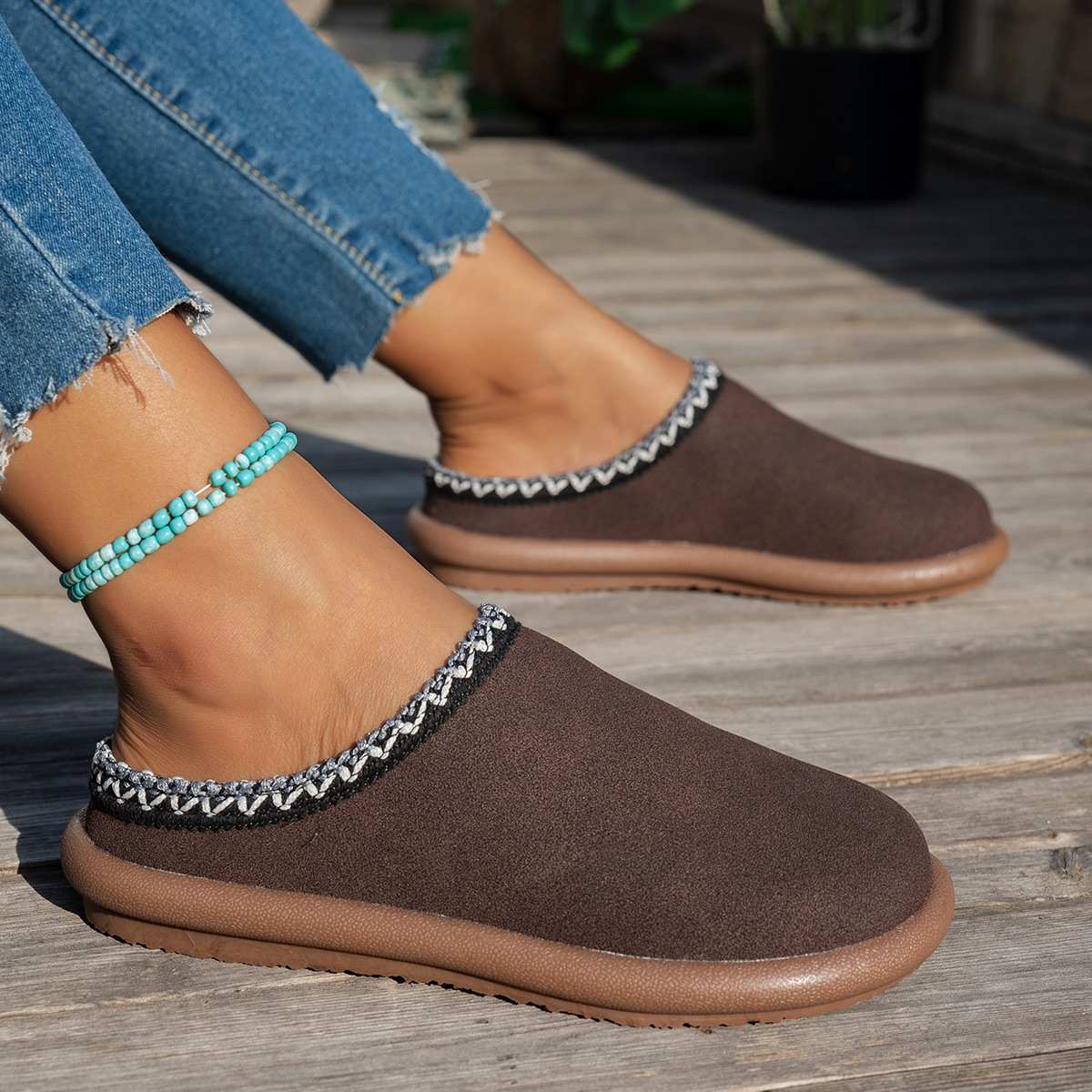 Women's 2025 Embroidered Slipp - Women'S Shoes In Wide Width recension och pris