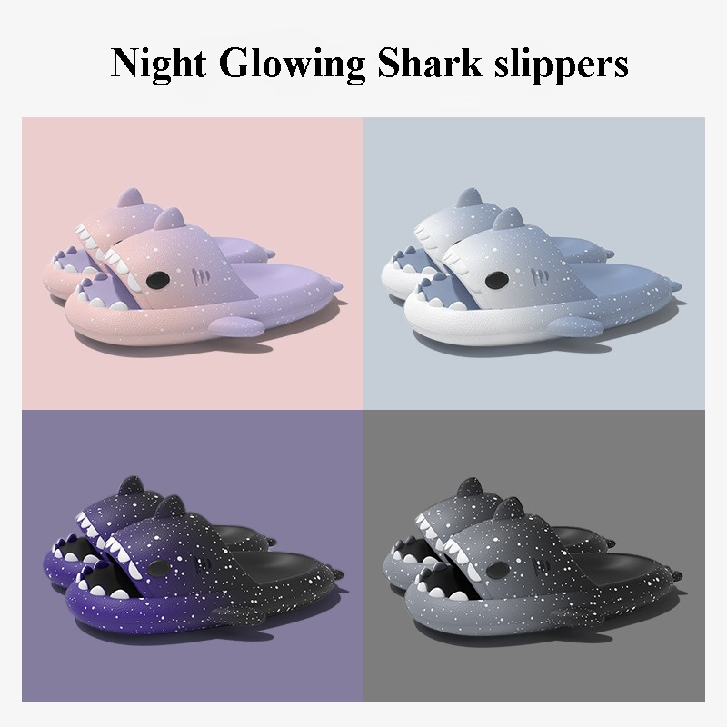 Cute Cartoon Shark Slippers Fo - Women'S Shoes To Men'S Size recension och pris