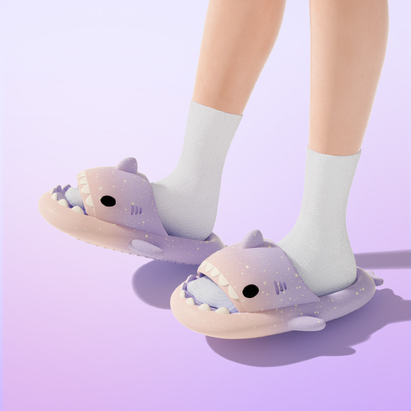 Cute Cartoon Shark Slippers Fo - Women'S Shoes To Men'S Size recension och pris