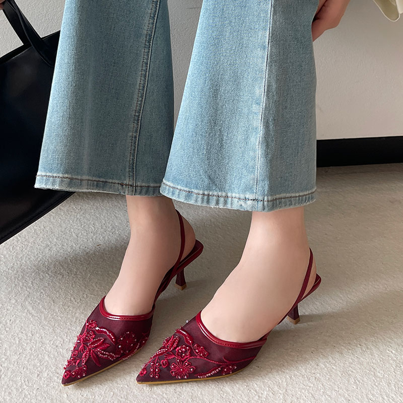 2026 Elegant Slingback Sandals - Women Shoes Branded recension och pris
