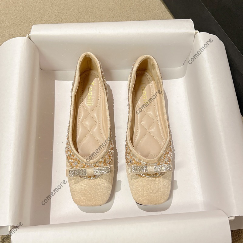Women's Square Toe Beaded Rhin - Shoes For Women Flats recension och pris