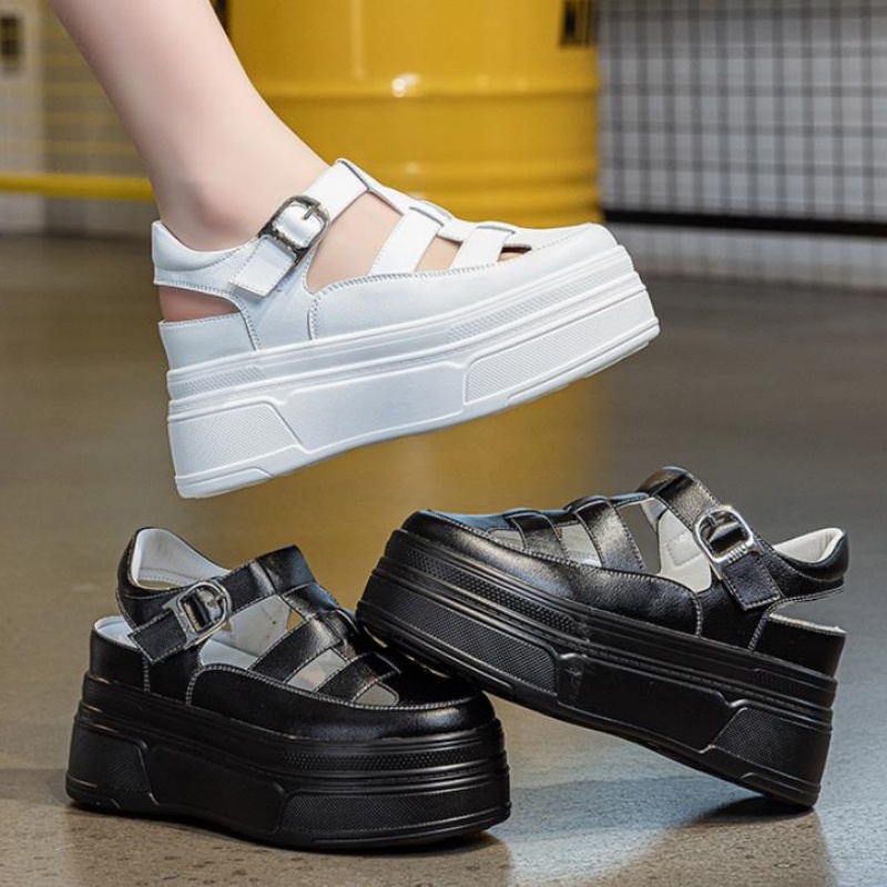 8.5cm Hollow Full Cow Genuine  - Women Shoes Sneakers recension och pris