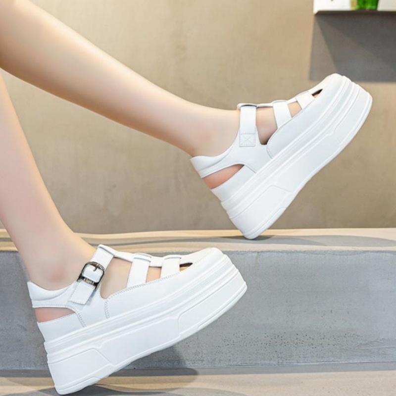 8.5cm Hollow Full Cow Genuine  - Women Shoes Sneakers recension och pris