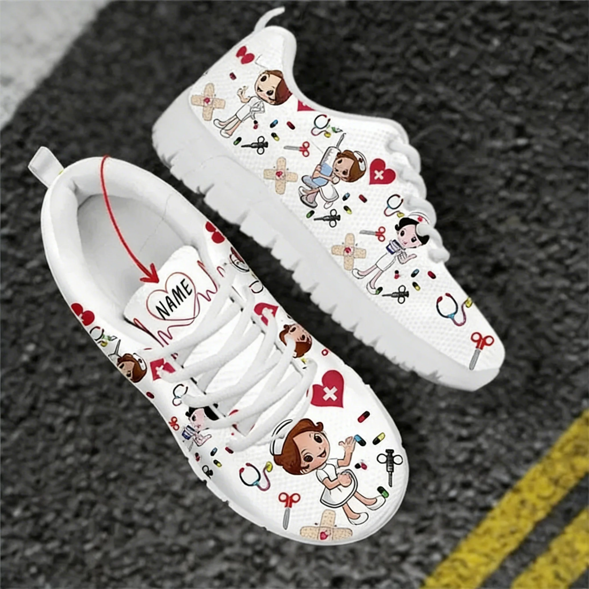 Custom Name Nurse Shoes Mesh F - Women Shoes Name recension och pris