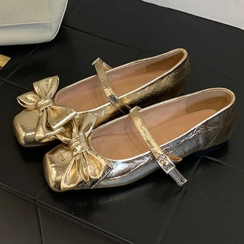 Cute Bowknot Square Toe Design - Women Shoes Branded recension och pris
