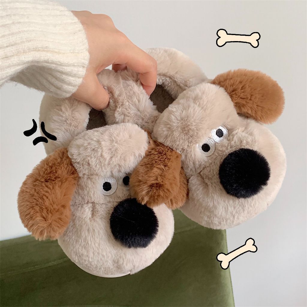 Size36-45 Hug Dog Slippers Gir - Women Shoes For Winter recension och pris