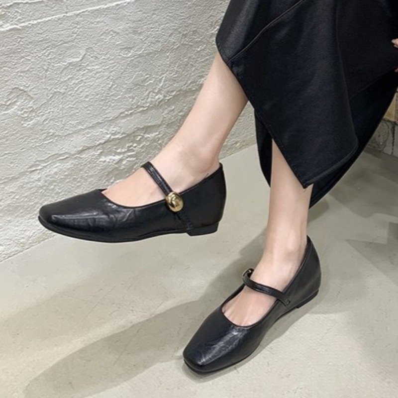 Ultra-Soft Leather Black Flats - Shoes For Women Flats recension och pris