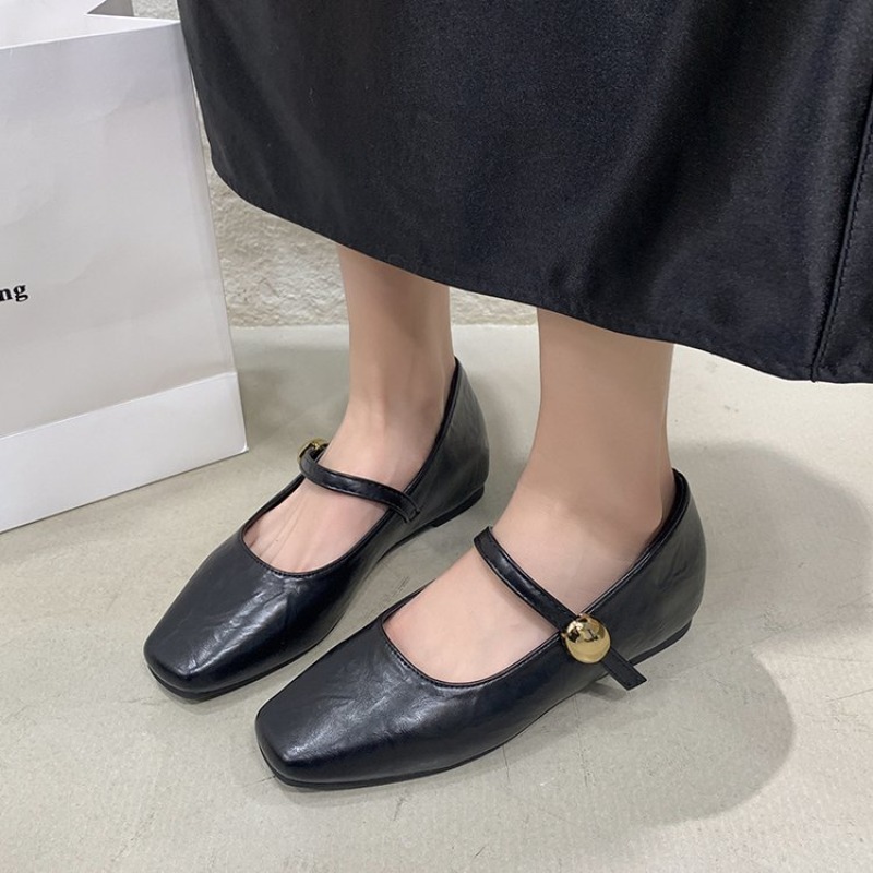 Ultra-Soft Leather Black Flats - Shoes For Women Flats recension och pris