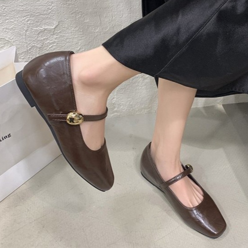 Ultra-Soft Leather Black Flats - Shoes For Women Flats recension och pris