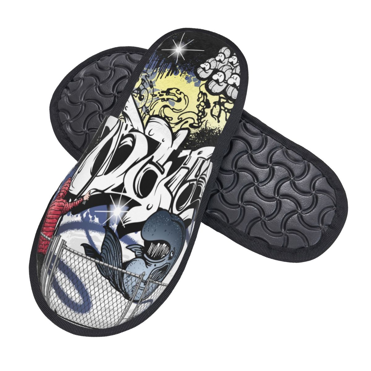 Graffiti Street Art House Slip - Women Shoes For Winter recension och pris