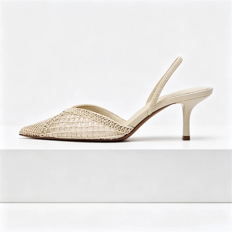Mesh Woven Heeled Sandals Wome - Women Shoes Branded recension och pris